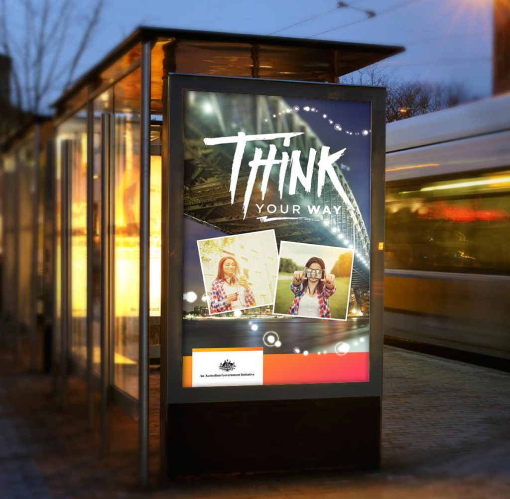 Think Your Way bus shelter